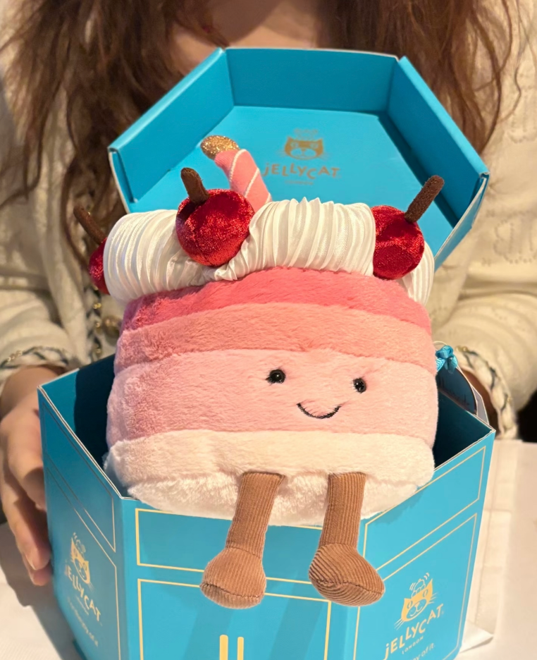 jellycat cherry cake plush