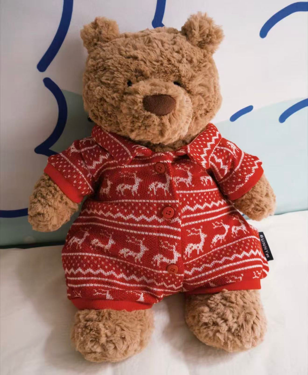 Bartholomew Bear Winter Pyjamas 26cm